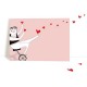 cycle of love valentine circus postcard