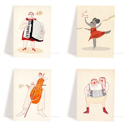 set of music cards