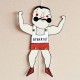 Muscle Man Paper Doll Totaal