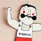 Muscle Man Paper Doll Detail