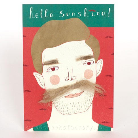 'hello sunshine' postcard