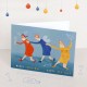 set of 4 christmas cards christmas party