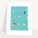 Birds on a wire mini poster PP