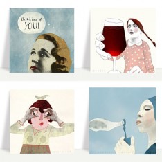 Face postcard set 1
