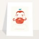 Mini poster 'Als je baard maar goed zit'