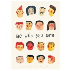 Be who you are mini poster